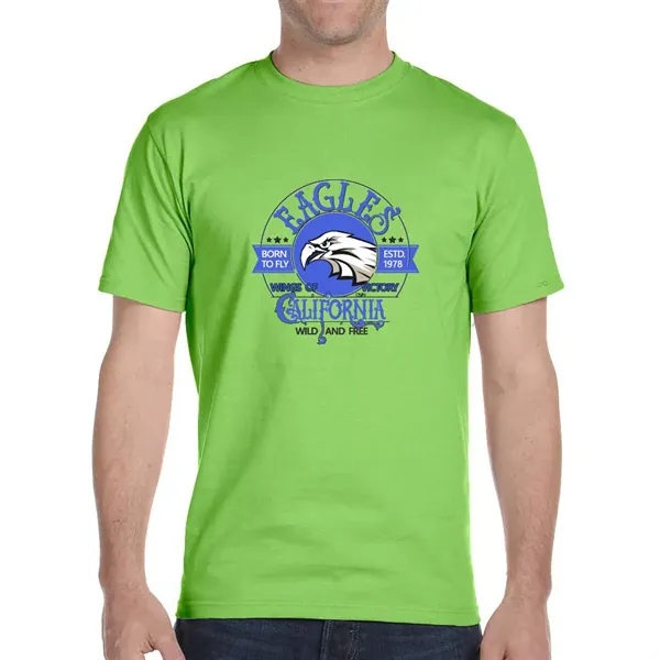 Cotton / polyester blend Gildan T-shirt with DryBlend moisture-wicking technology.... from ASI 39552 BEL Promo