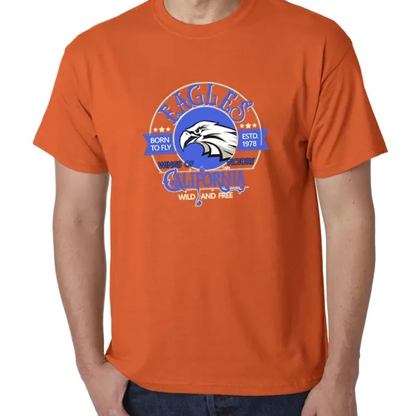 Cotton / polyester blend Gildan T-shirt with DryBlend moisture-wicking technology.... from ASI 39552 BEL Promo