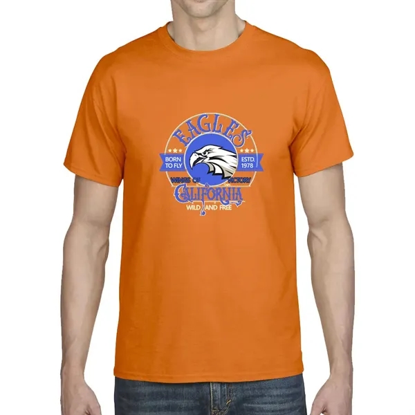 Cotton / polyester blend Gildan T-shirt with DryBlend moisture-wicking technology.... from ASI 39552 BEL Promo