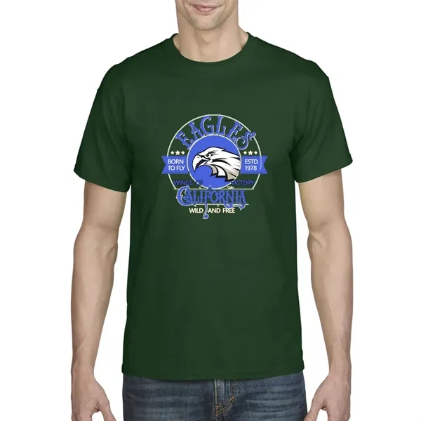 Cotton / polyester blend Gildan T-shirt with DryBlend moisture-wicking technology.... from ASI 39552 BEL Promo