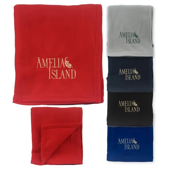 Lightweight, anti-pilling, polyester fleece throw blanket measuring 50" x 60".... from ASI 79750 Pro Towels