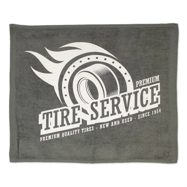 15" x 18" terry velour, hemmed, 100% cotton rally towel.... from ASI 79750 Pro Towels