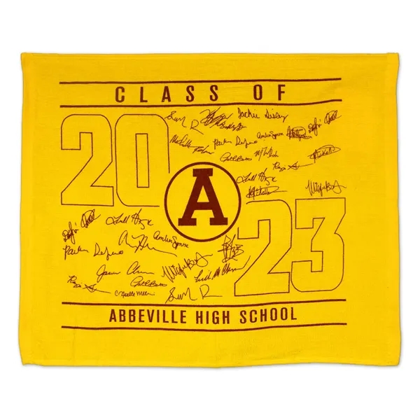 15" x 18" terry velour, hemmed, 100% cotton rally towel.... from ASI 79750 Pro Towels
