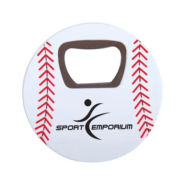 Baseball bottle opener with a heavy-duty magnet.... from ASI 34063 alphabroder