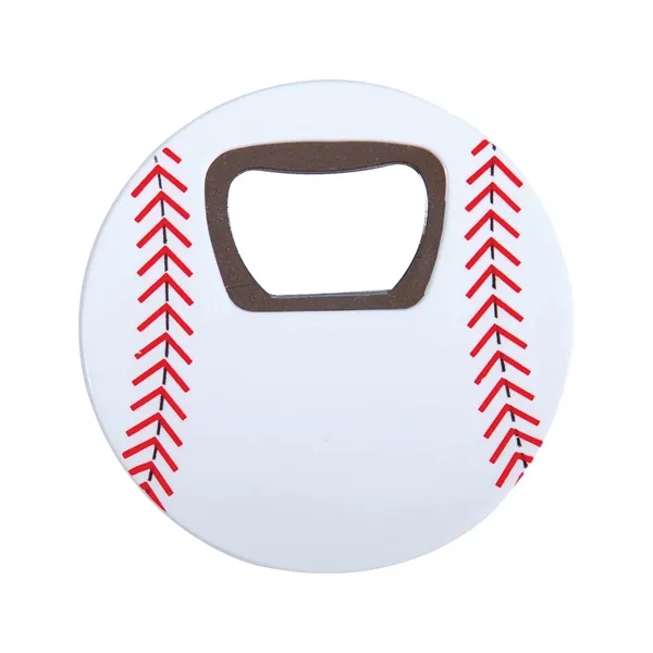 Baseball bottle opener with a heavy-duty magnet.... from ASI 34063 alphabroder