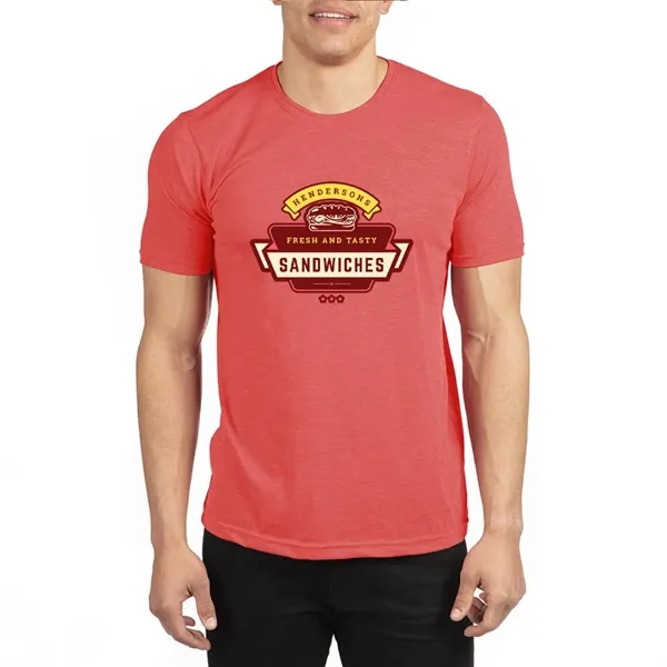 Next Level pre-shrunk men's polyester / cotton sheer jersey tee with... from ASI 39552 BEL Promo