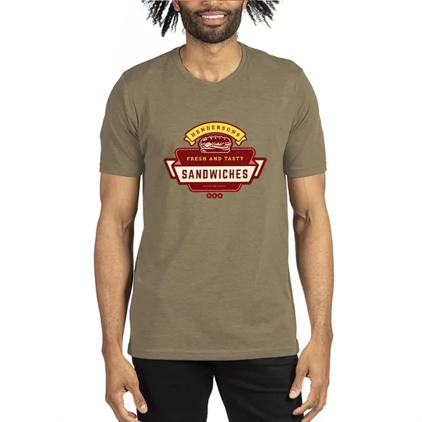 Next Level pre-shrunk men's polyester / cotton sheer jersey tee with... from ASI 39552 BEL Promo