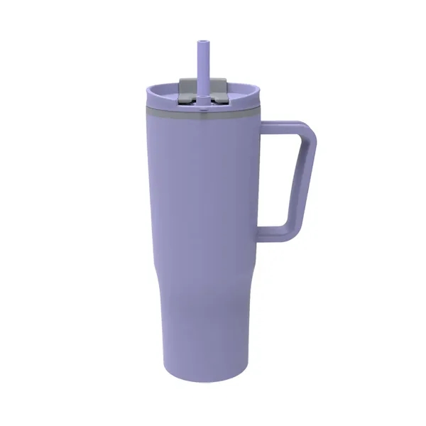 30 oz Travel Mug with Matching Color Plastic Straw... from ASI 31517 Admart Products