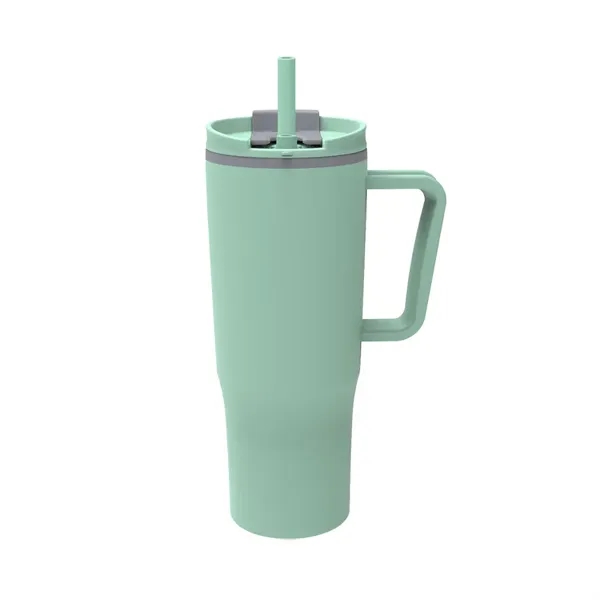 30 oz Travel Mug with Matching Color Plastic Straw... from ASI 31517 Admart Products
