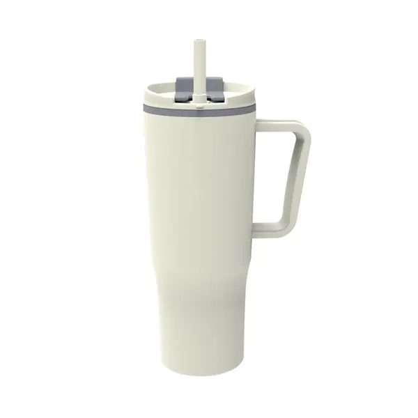 30 oz Travel Mug with Matching Color Plastic Straw... from ASI 31517 Admart Products