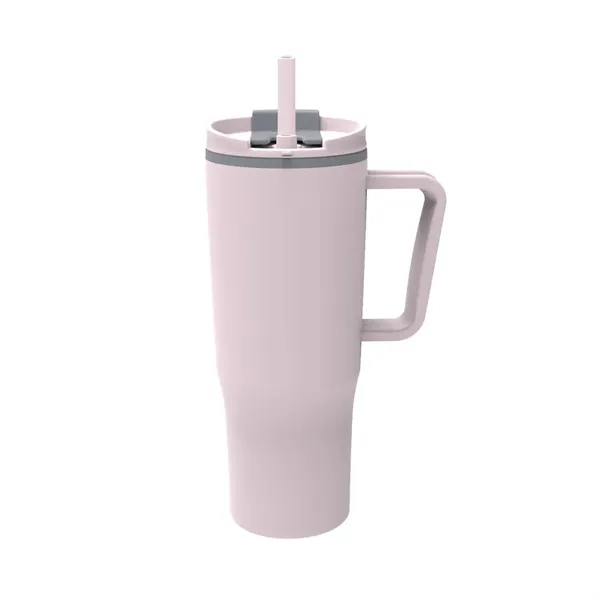 30 oz Travel Mug with Matching Color Plastic Straw... from ASI 31517 Admart Products