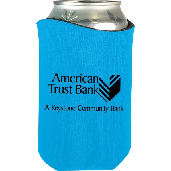 High-density scuba foam beverage holder with curved design and imprinted design... from ASI 61966 HPG / Best Promotions USA