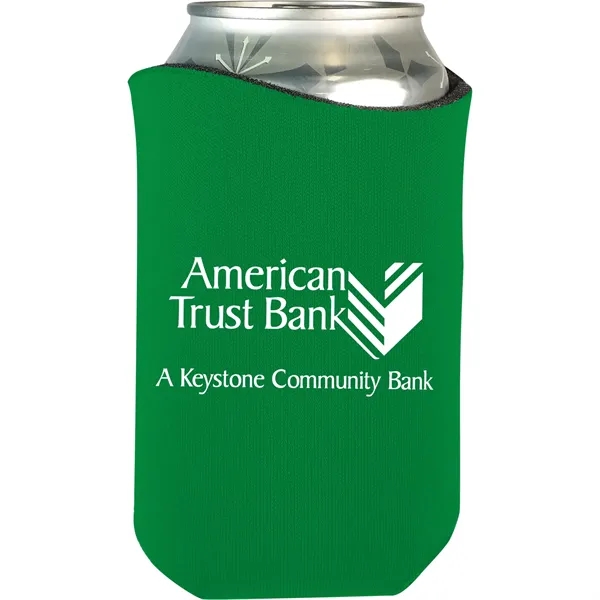 High-density scuba foam beverage holder with curved design and imprinted design... from ASI 61966 HPG / Best Promotions USA