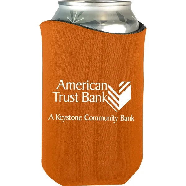 High-density scuba foam beverage holder with curved design and imprinted design... from ASI 61966 HPG / Best Promotions USA