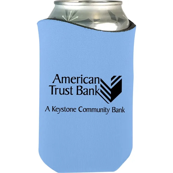 High-density scuba foam beverage holder with curved design and imprinted design... from ASI 61966 HPG / Best Promotions USA