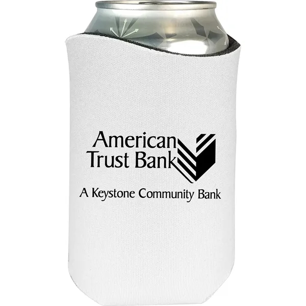 High-density scuba foam beverage holder with curved design and imprinted design... from ASI 61966 HPG / Best Promotions USA