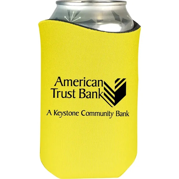 High-density scuba foam beverage holder with curved design and imprinted design... from ASI 61966 HPG / Best Promotions USA