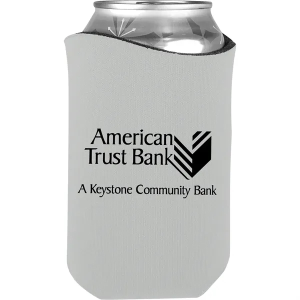 High-density scuba foam beverage holder with curved design and imprinted design... from ASI 61966 HPG / Best Promotions USA