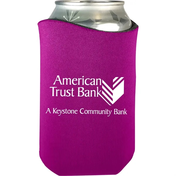 High-density scuba foam beverage holder with curved design and imprinted design... from ASI 61966 HPG / Best Promotions USA