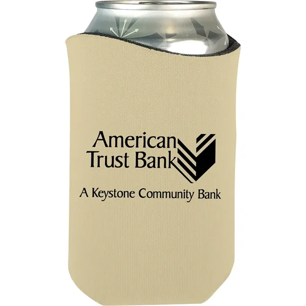 High-density scuba foam beverage holder with curved design and imprinted design... from ASI 61966 HPG / Best Promotions USA