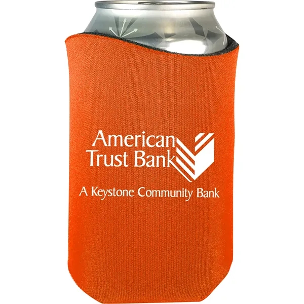 High-density scuba foam beverage holder with curved design and imprinted design... from ASI 61966 HPG / Best Promotions USA