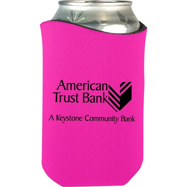 High-density scuba foam beverage holder with curved design and imprinted design... from ASI 61966 HPG / Best Promotions USA