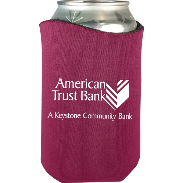 High-density scuba foam beverage holder with curved design and imprinted design... from ASI 61966 HPG / Best Promotions USA