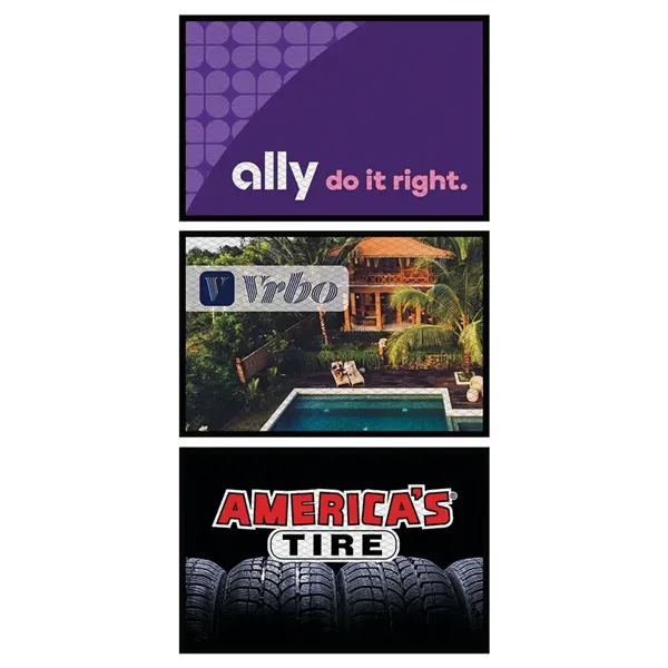 2' x 3' floor mat made of PET fabric with rubber... from ASI 88060 Snugz/USA Inc