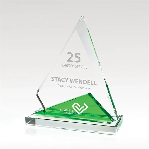 6" x 7" x 2 1/2" award made from optical crystal... from ASI 93986 Visions/Awardcraft / Visions Awards