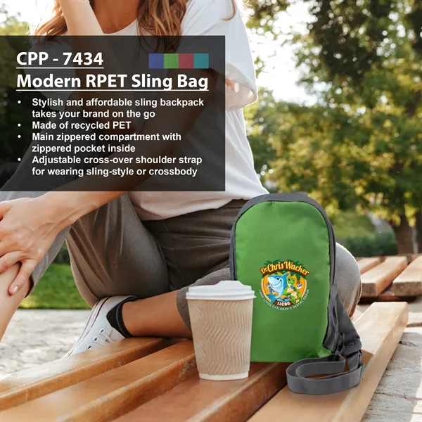 Modern RPET Sling Bag... from ASI 30208 A P Specialties / AP Specialties
