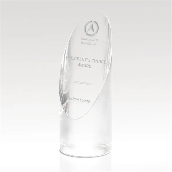 Award that features an optical crystal cylinder design with a cut... from ASI 93986 Visions/Awardcraft / Visions Awards