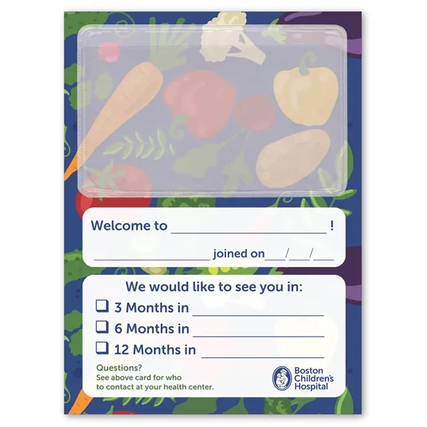 4 1/4" x 5 3/4" pocket magnet with clear vinyl pocket... from ASI 68507 The Magnet Group / Magnet LLC™