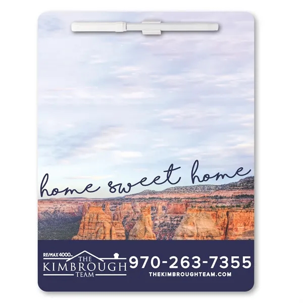 Write-on, wipe-off memo board with adhesive backing, wet erasable pen, and... from ASI 68507 The Magnet Group / Magnet LLC™