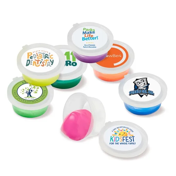 Scented putty inside a two-piece round case with customization.... from ASI 63549 Jornik Manufacturing Corp / Jornik