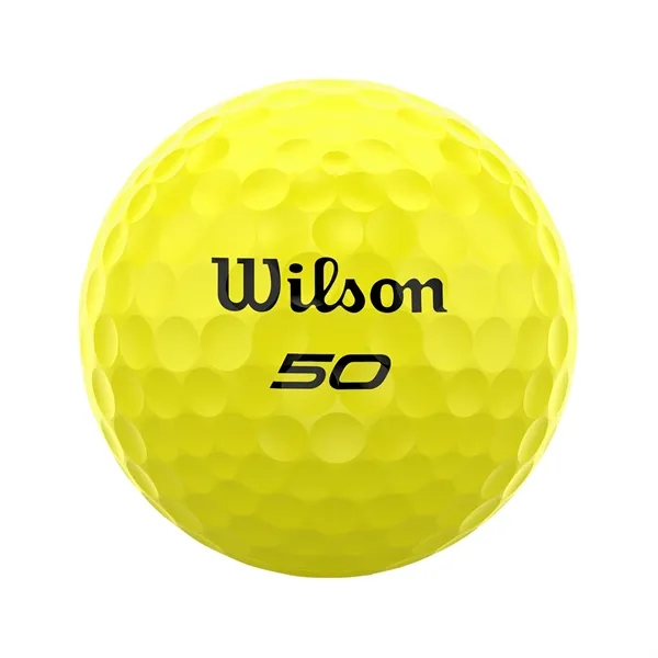 The Wilson Staff Fifty Elite yellow golf ball delivers balance to... from ASI 38120 Ball Pro / Diversified Quality Kitchenware