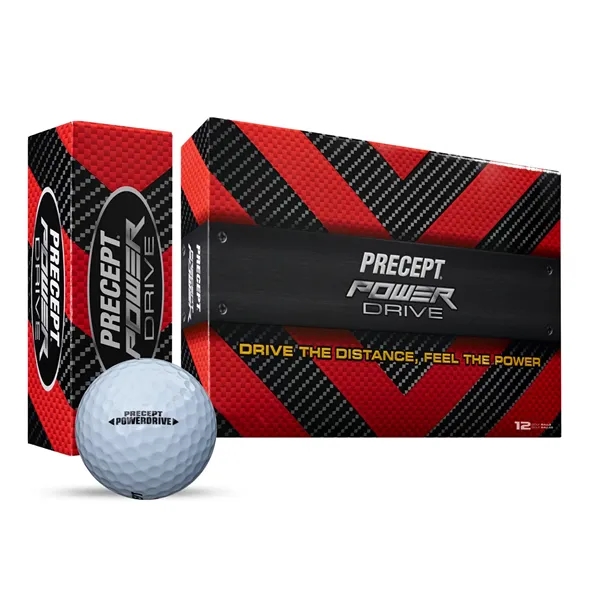 Precept Power Drive golf balls; Box contains 12 white balls and... from ASI 38120 Ball Pro / Diversified Quality Kitchenware