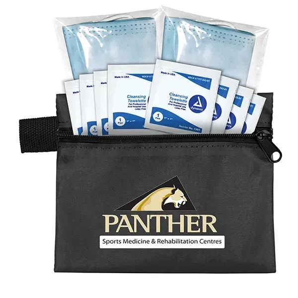 5" x 4 1/4" vinyl and polyester zip pouch with two... from ASI 62660 Innovation Line