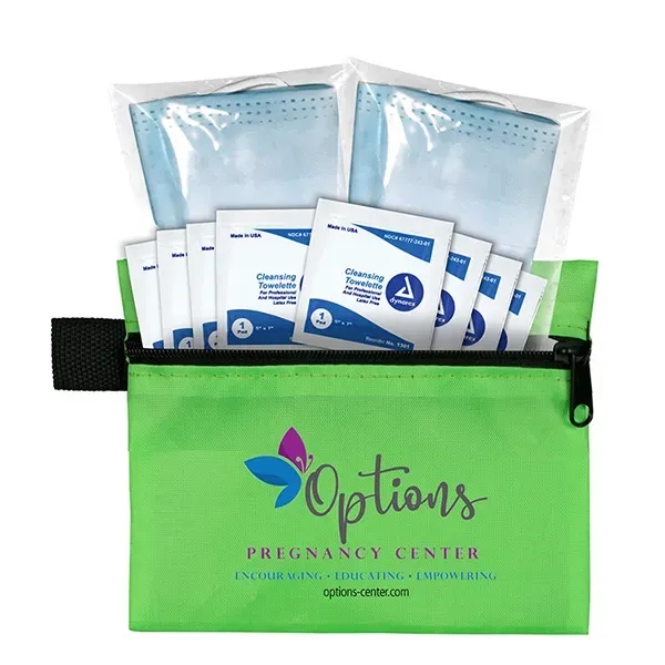 5" x 4 1/4" vinyl and polyester zip pouch with two... from ASI 62660 Innovation Line