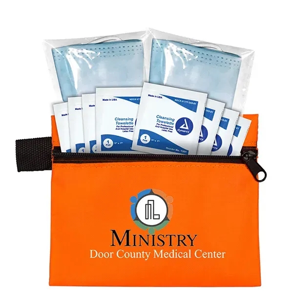 5" x 4 1/4" vinyl and polyester zip pouch with two... from ASI 62660 Innovation Line