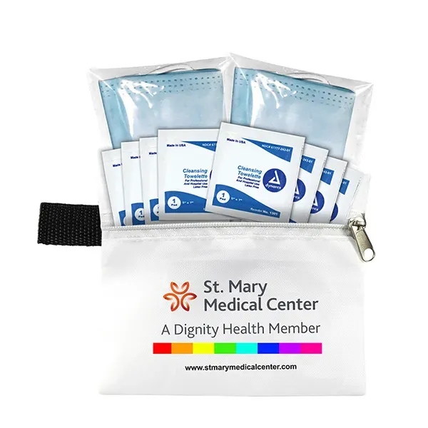 5" x 4 1/4" vinyl and polyester zip pouch with two... from ASI 62660 Innovation Line