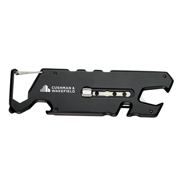 4.3" long stylish metal box cutter with a carabiner attachment. Features... from ASI 46170 Compass Industries Inc