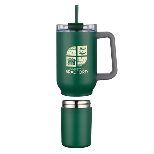 22 oz Travel Mug with Screw-Off 12 oz Bottom... from ASI 31517 Admart Products