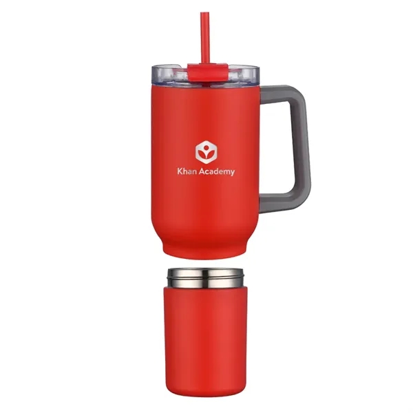 22 oz Travel Mug with Screw-Off 12 oz Bottom... from ASI 31517 Admart Products