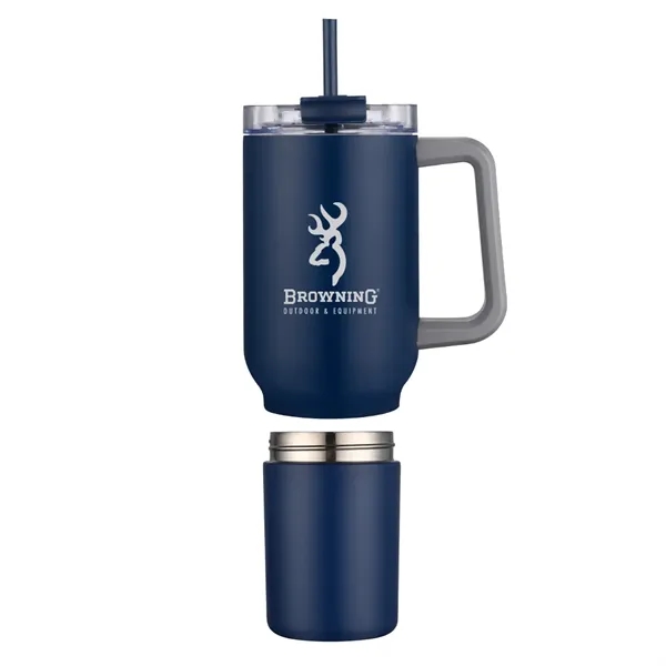22 oz Travel Mug with Screw-Off 12 oz Bottom... from ASI 31517 Admart Products