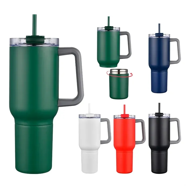 22 oz Travel Mug with Screw-Off 12 oz Bottom... from ASI 31517 Admart Products
