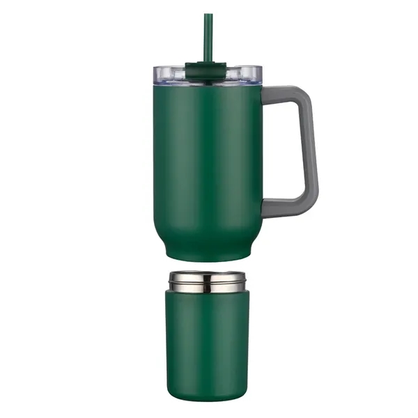 22 oz Travel Mug with Screw-Off 12 oz Bottom... from ASI 31517 Admart Products