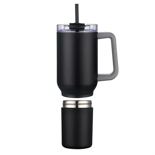22 oz Travel Mug with Screw-Off 12 oz Bottom... from ASI 31517 Admart Products