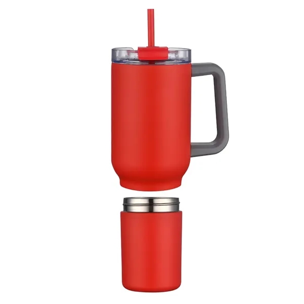22 oz Travel Mug with Screw-Off 12 oz Bottom... from ASI 31517 Admart Products