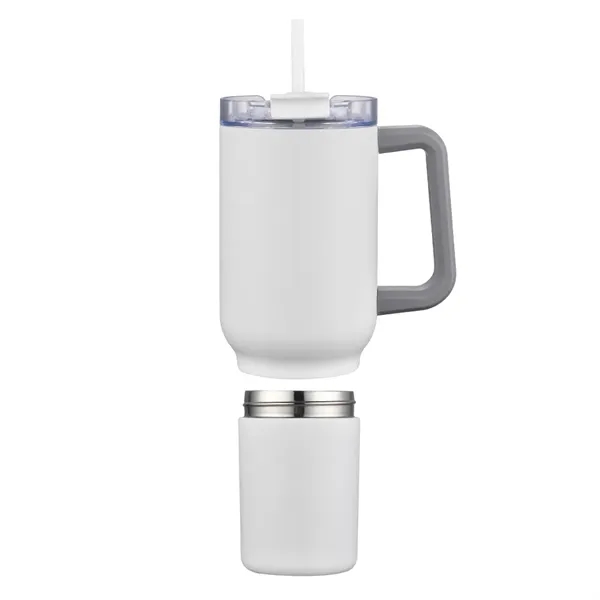 22 oz Travel Mug with Screw-Off 12 oz Bottom... from ASI 31517 Admart Products