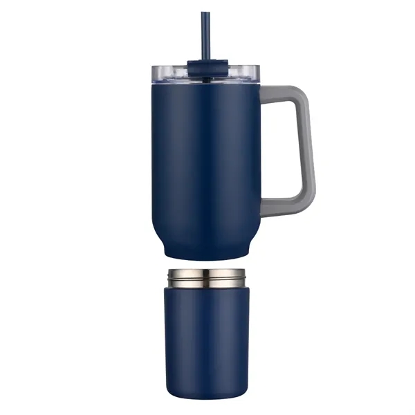 22 oz Travel Mug with Screw-Off 12 oz Bottom... from ASI 31517 Admart Products